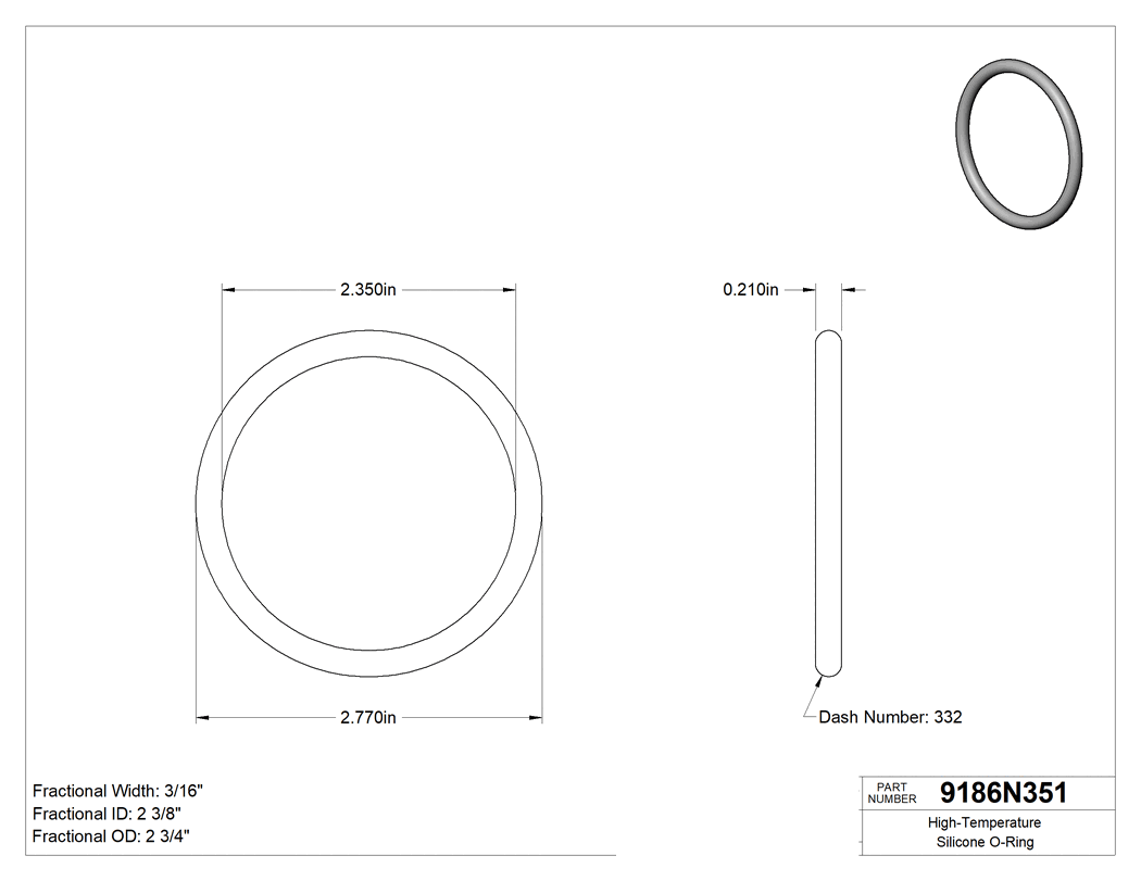 Technical drawing - 9186N351